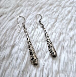 Vintage 925 Mexico Sterling Silver Dangle Earrings